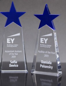 Luxury Blue Star Crystal Trophy (crt-18)