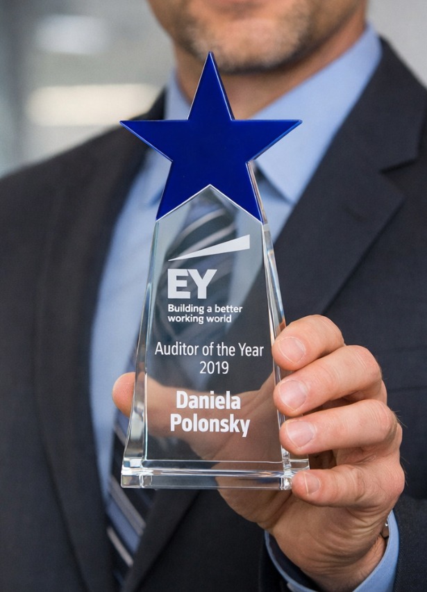 Luxury Blue Star Crystal Trophy (crt-18)