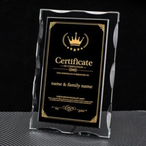 Elite Black Certificate Plaque (crt-24)