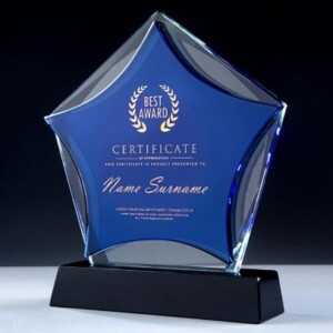 Blue Star Luxury Crystal Award (crt-23)