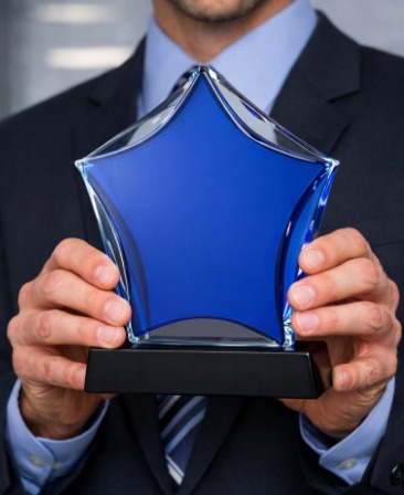 Blue Star Luxury Crystal Award (crt-23)