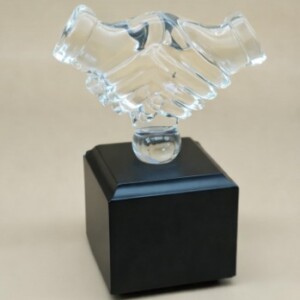 Crystal luxury Handshake Trophy crt-55