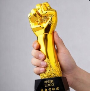 Metallic bold Fist Trophy Series - RSN16