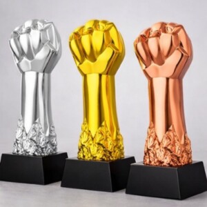 Metallic bold Fist Trophy Series - RSN16