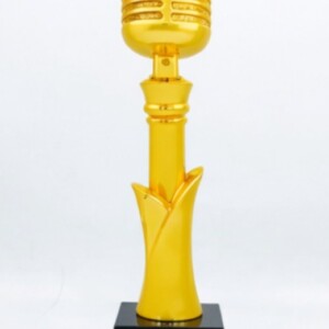 Golden luxury Microphone Trophy - rsn7