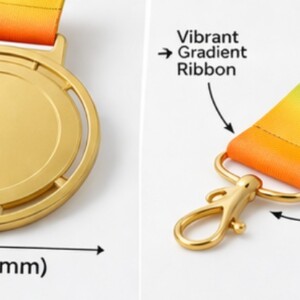 Premium Trophy Design Medal 3 series