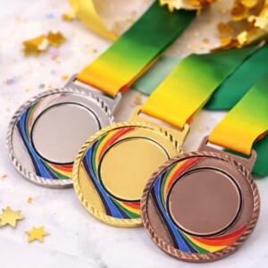 Premium Swirl Design Medal 3 series