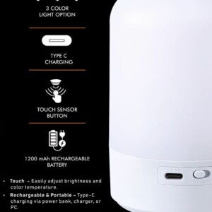 Gleam Soft Touch Rechargeable Lamp E405