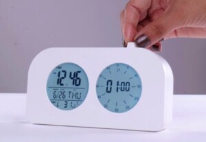 Luxurious 2in1 Bubble Table Clock