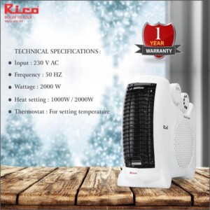 Rico 2000W portable Room Heater
