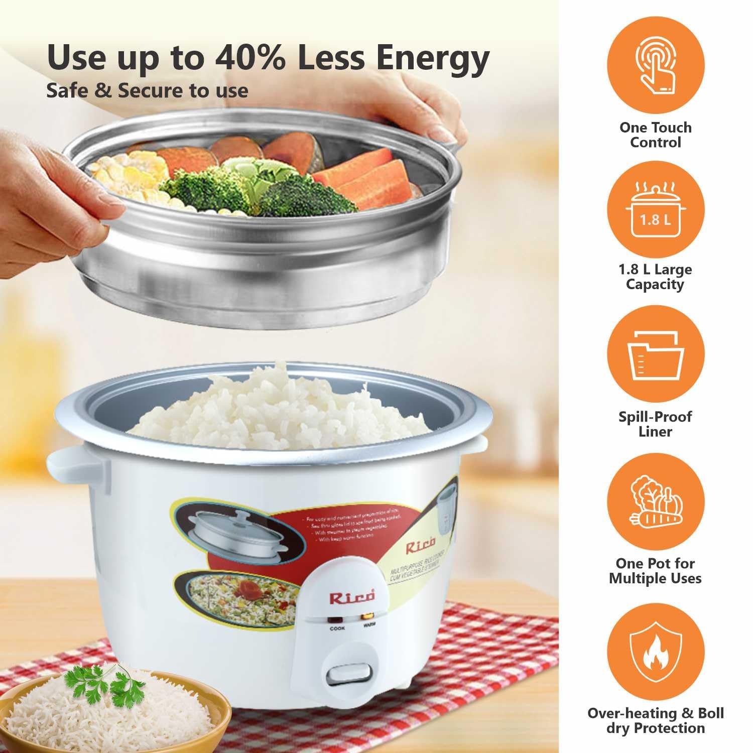 Rico 1.8L super Electric Rice Cooker