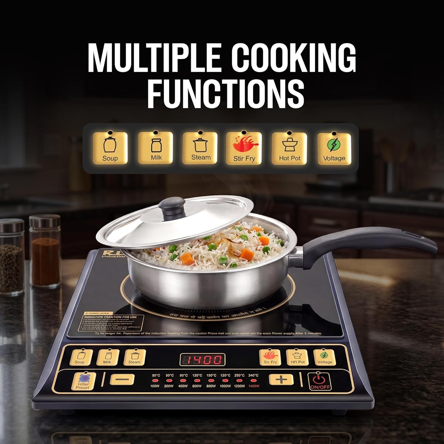 Rico 1400W smart Induction Cooktop
