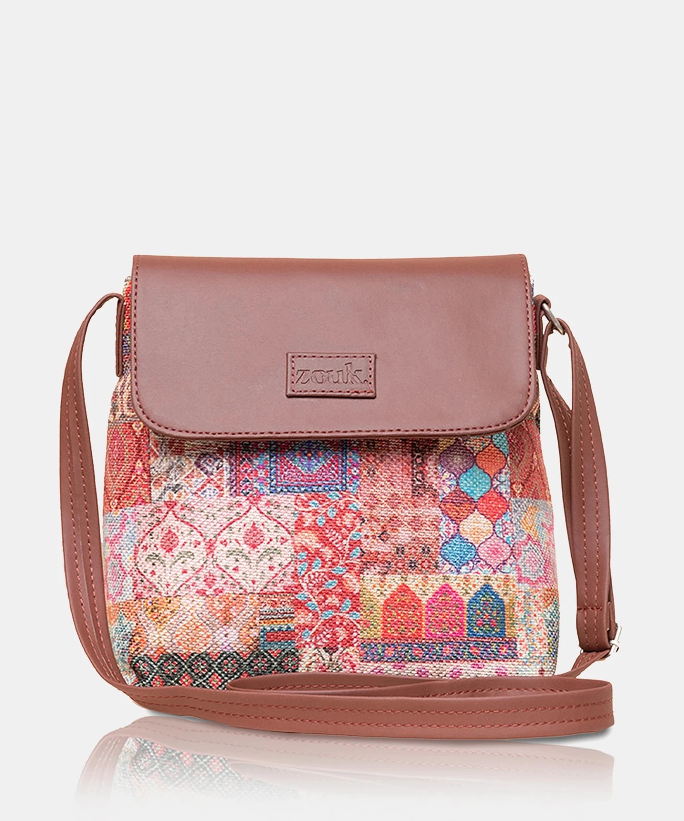 Zouk 10+ luxury prints Flap Sling Bag