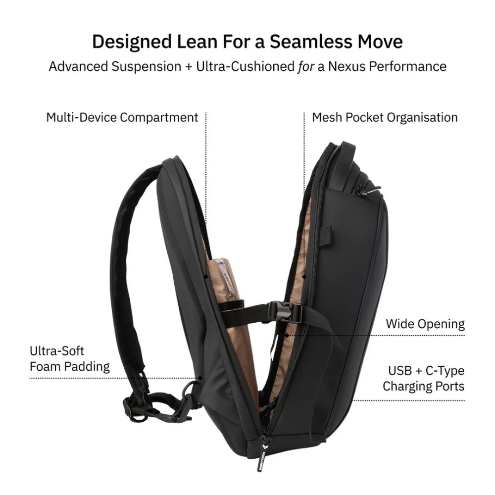 Vantora 12L bold Premium Tech Backpack