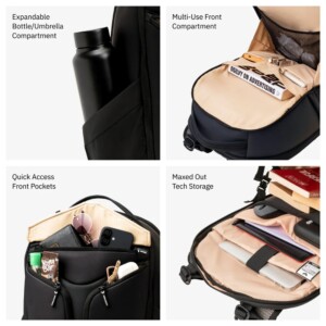 Vantora 30L bold Black Laptop bag