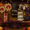 Wonder gift set with makhana, greeting card, Diya set